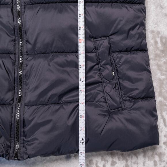 Old Navy Black Puffer Vest Full Zip Pockets Womens Size L - Picture 5 of 9